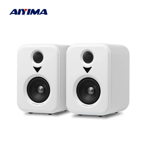 AIYIMA Upgrade S400 Audio Bookshelf Active Speakers Studio Monitor 3 Inch Bluetooth USB DAC HiFi Home Subwoofer System TV PC 2