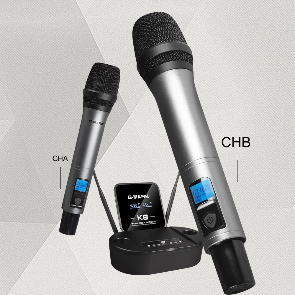 Microphon Wireless G-MARK K8 UHF Karaoke Mic With Lithium Battery For Stage Party Show Church Wedding Teaching 3