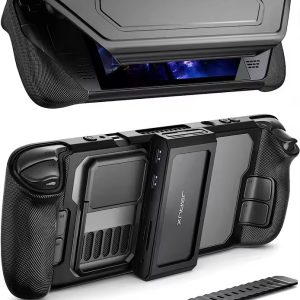 ModCase for Steam Deck, Modular Deck Case with 11-in-1 Docking Station Valve Accessories Include Back Case, Face Cover, Station